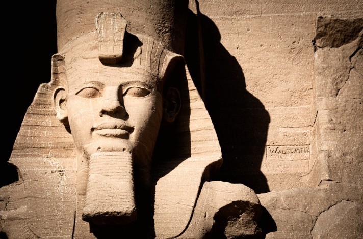 Ramses II statue at Abu Simbel.